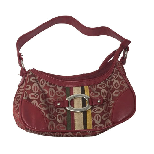 Womens Polyester Small Red Zippered Purse with Handle/Strap - A+ Stuff
