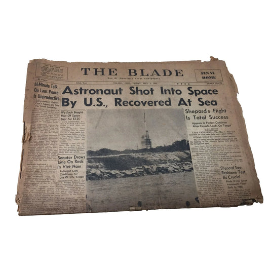 Vintage Collectible Newspaper- The Blade One of America's Great Newspapers May 5, 1961 - A+ Stuff