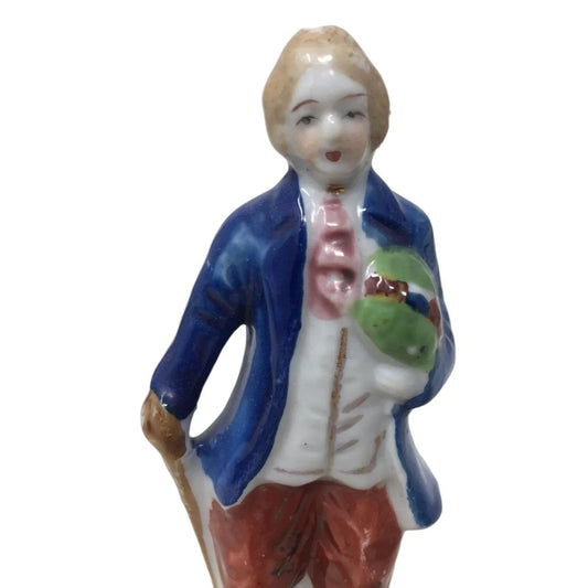Vintage Japan Porcelain Victorian Figurine 4.25 in. tall A+ Stuff A+ Stuff