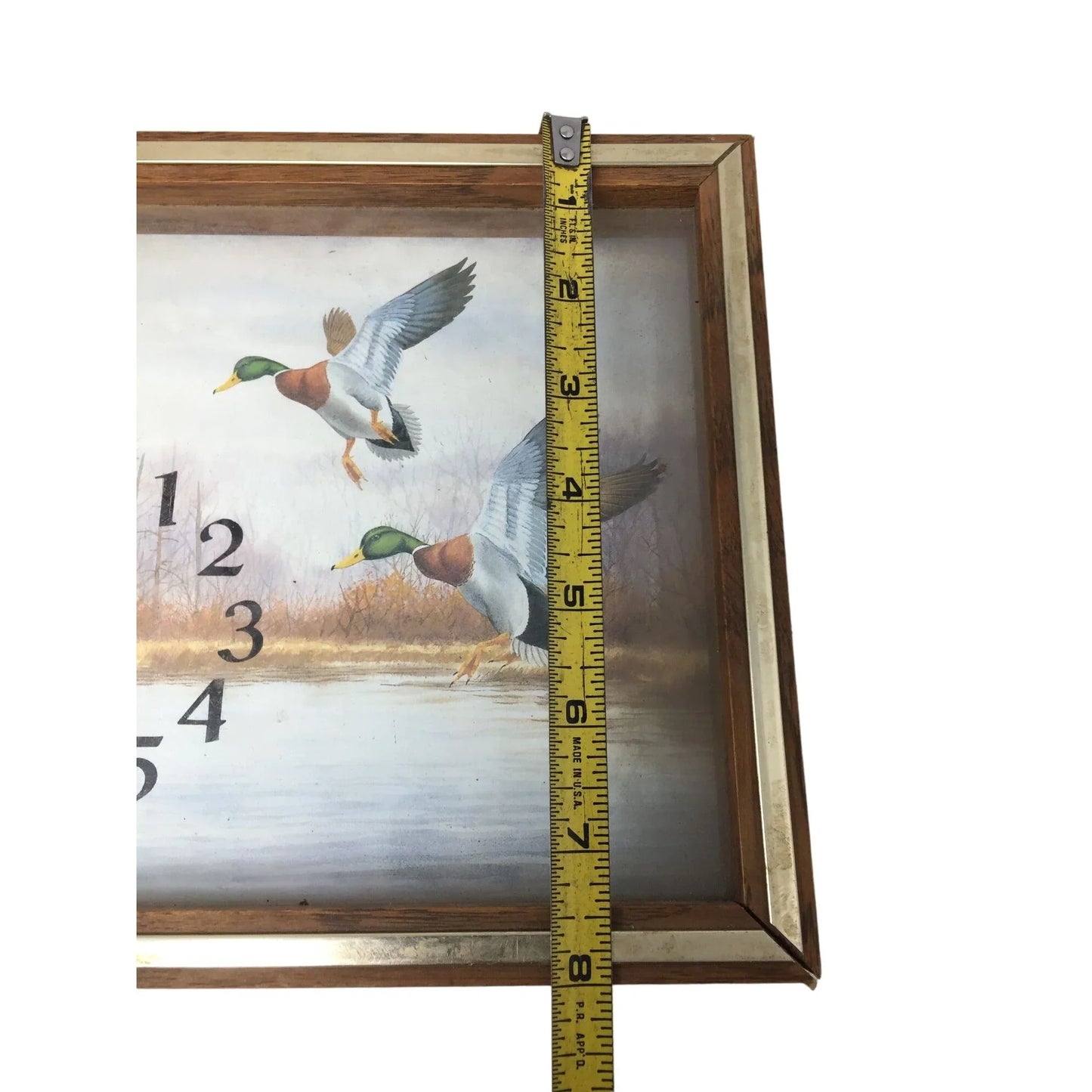 Elgin "Birds Landing" Wood Framed Battery Operated Rectangular Wall Clock elgin A+ Stuff