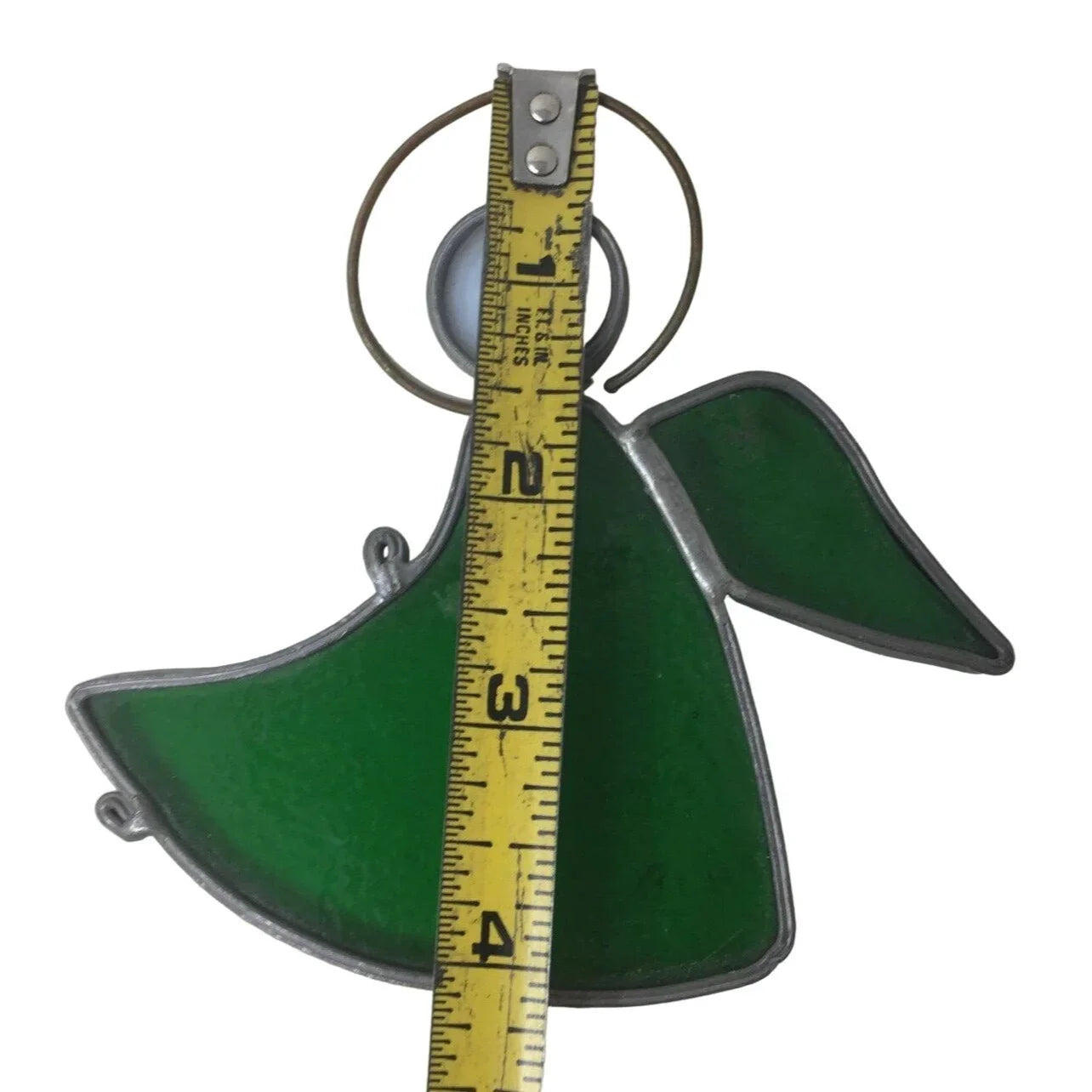 Stained Glass Angel Christmas Ornament Sun Catcher- Green and White A+ Stuff A+ Stuff