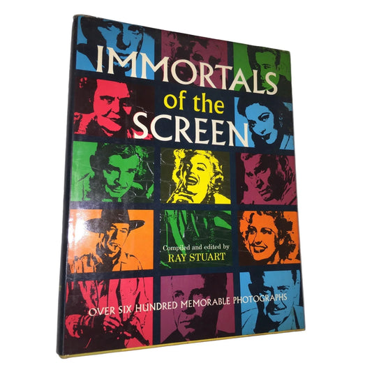 Vintage Immortals of the Screen Hardcover Book by Ray Stuart - A+ Stuff