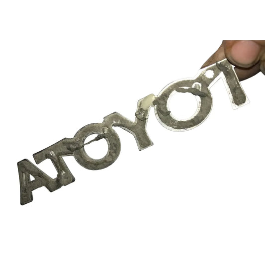 TOYOTA Silver Vehicle Hood Ornament/Auto Patch Emblem - A+ Stuff
