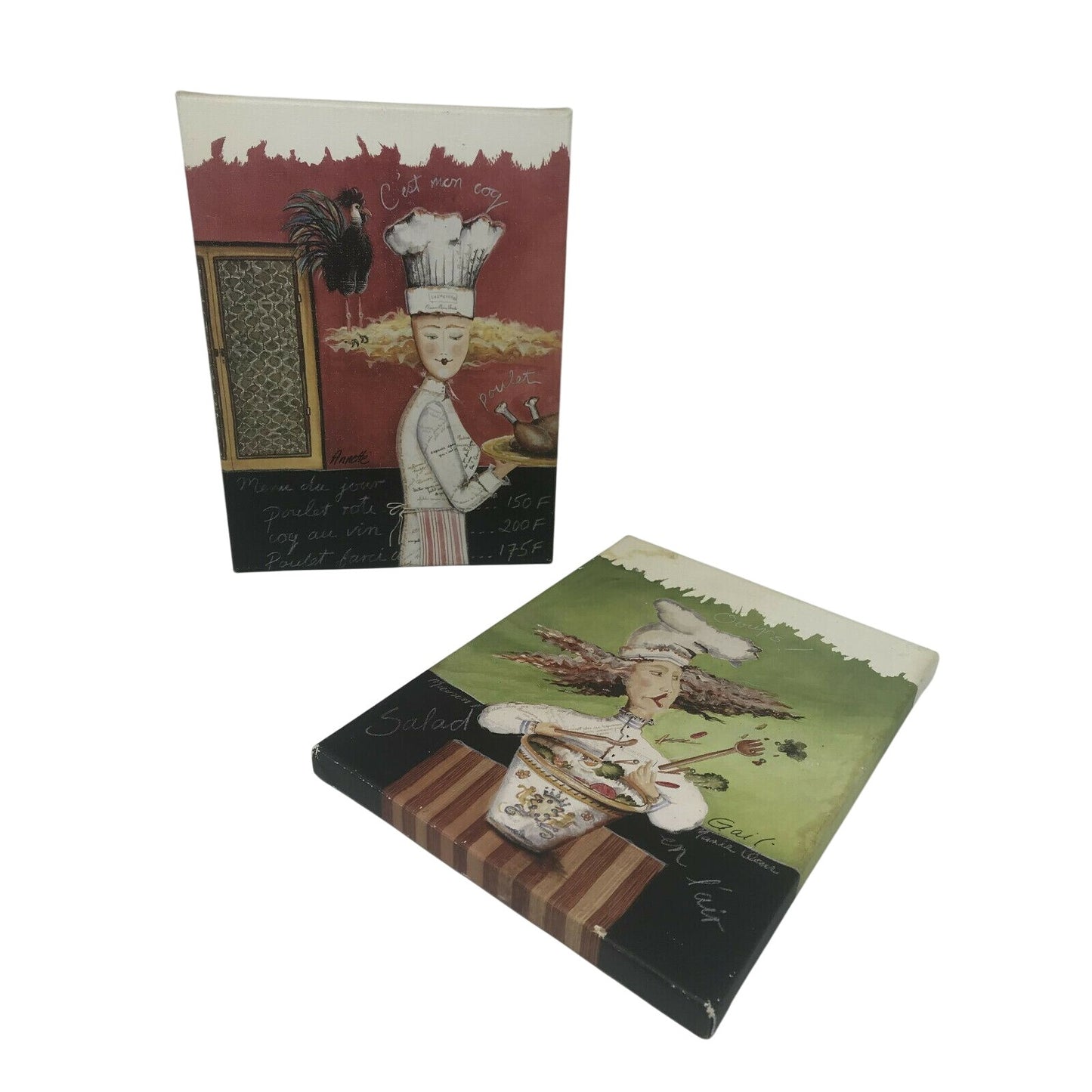 Fun Kitchen Art -Chef Pictures Blonde, Big Haired Female Chef - Bold & Fun