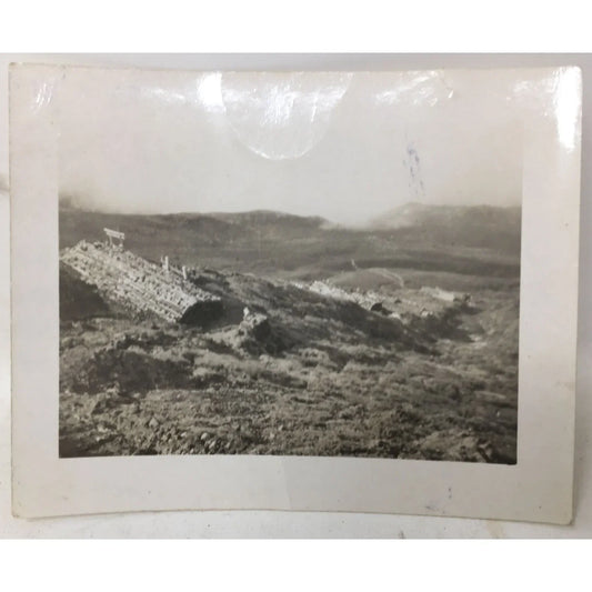 Small Vintage White/Gray Photograph "Looking 3,000 ft. Down" 462C A+ Stuff A+ Stuff