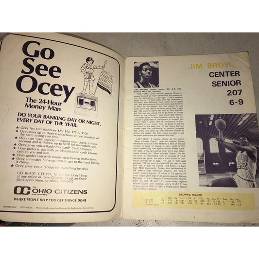 The University of Toledo (UT) 1974 Vintage Basketball Paperback Yearbook/Program - A+ Stuff