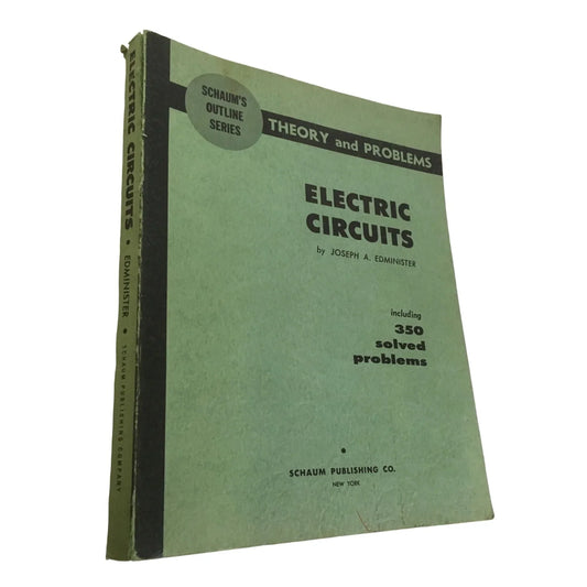 Schaums Outline Series- Electric Circuits by Joseph A. Edminister Paperback book - A+ Stuff