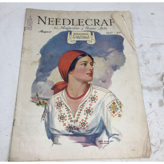 Vintage Collectible Needlecraft The Magazine Of Home Arts Aug. 1931