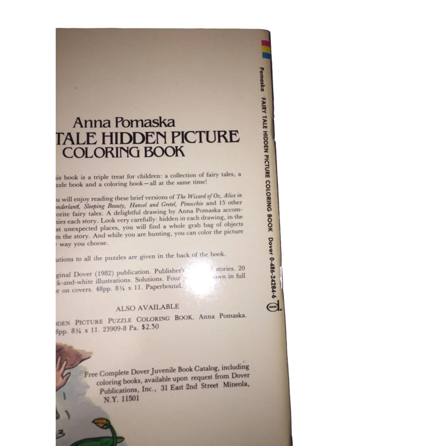 Fairy Tale Hidden Picture Coloring Book by Anna Pomaska Dover Coloring Book - A+ Stuff