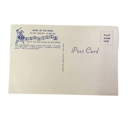Vintage 1968 Deauville Hotel Of The Stars Miami, Florida New Postcard - A+ Stuff