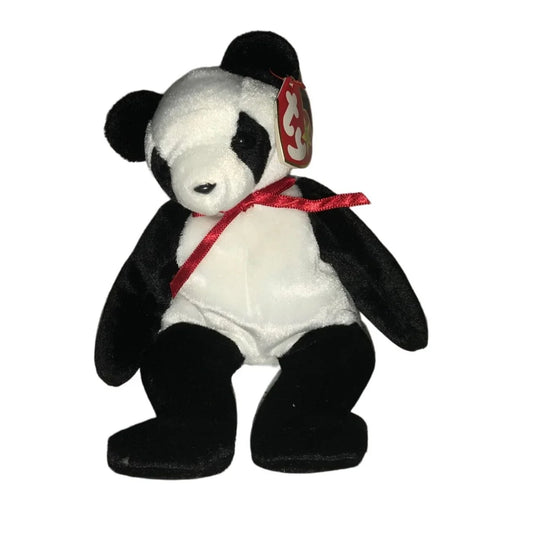 Vintage 1997 Fortune the Panda TY Beanie Baby with Tags - A+ Stuff