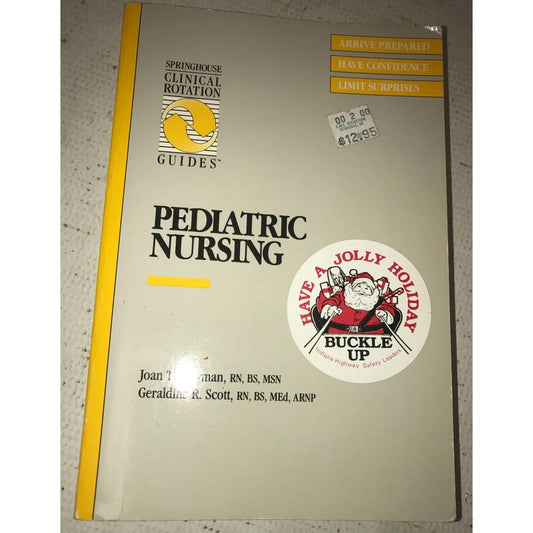Pediatric Nursing Vintage Softcover Book - Springhouse Clinical Rotation Guides - A+ Stuff