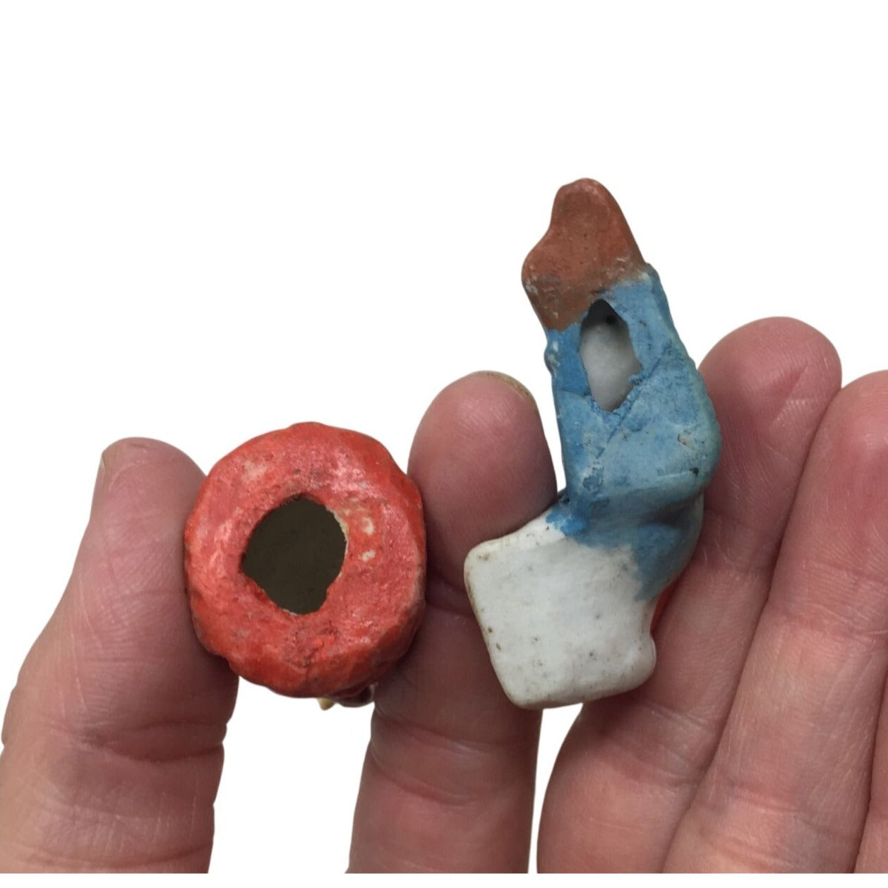 Vintage Miniature Ceramic Bisque Figurines (2)