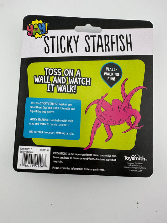 Yay! Sticky Star Fish - Various Colors Toysmith A+ Stuff fidget fun novelty toy