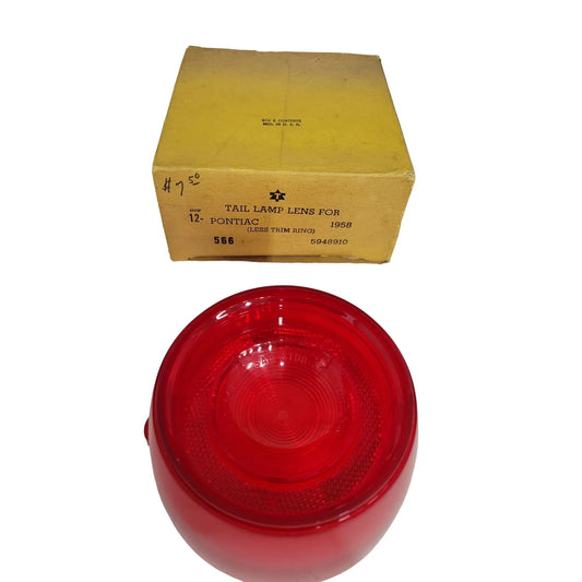 Tail Lamp Lens for 1958 Pontiac 5948910 in Box- New old Stock - A+ Stuff