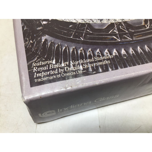 Royal Brighton Indiana Glass Divided Relish Plate with Servers