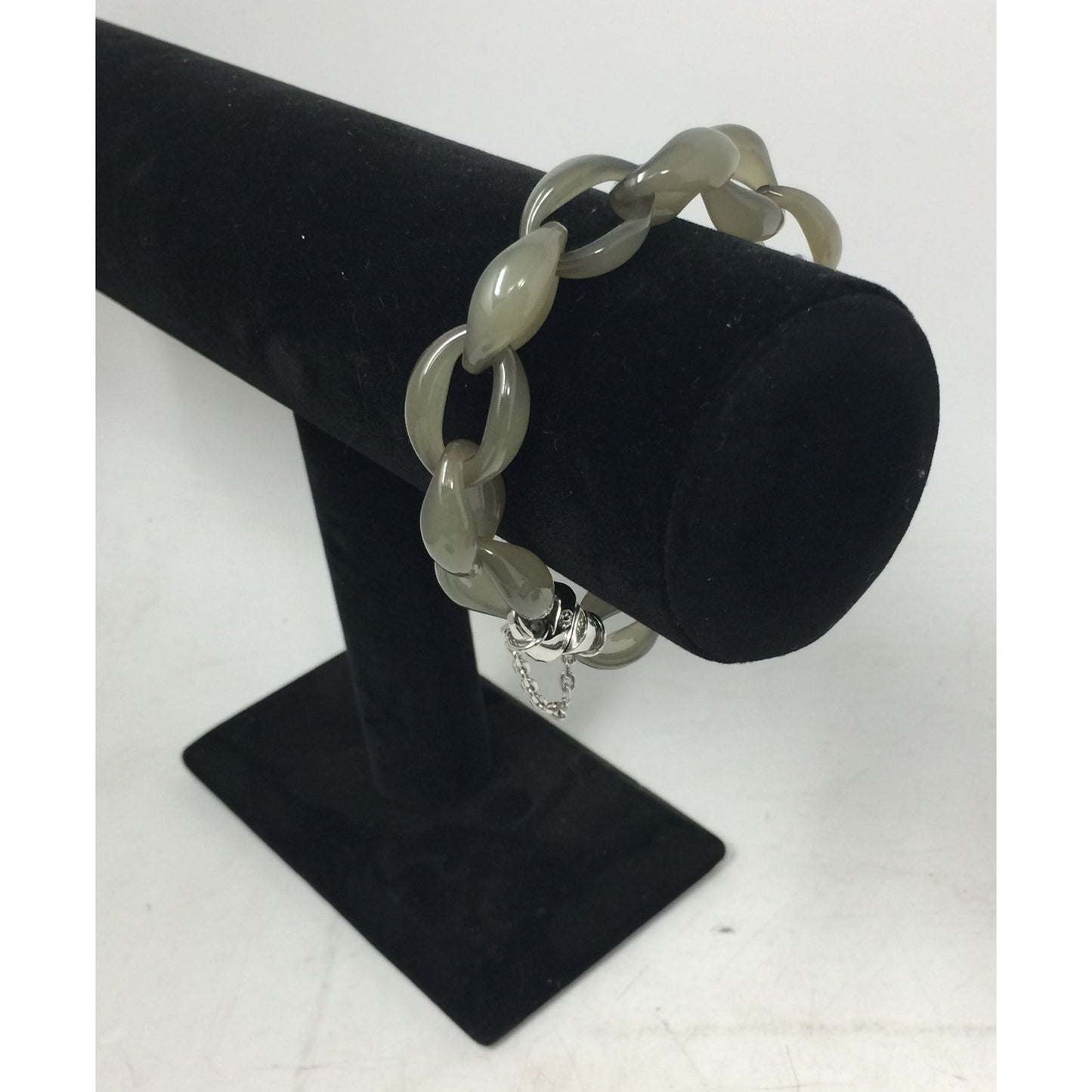 AZNAVOUR Women's Silver and Greenish Colored Bracelet