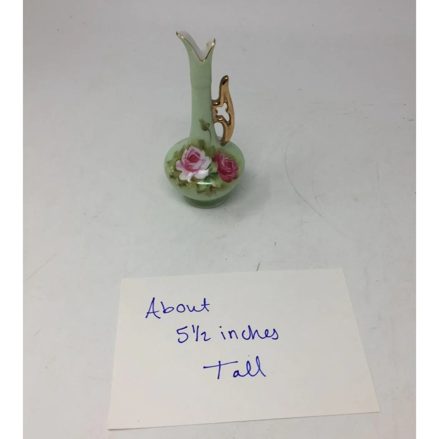 Vintage Hand Painted Lefton China 748 Mini Bud Vase - A+ Stuff