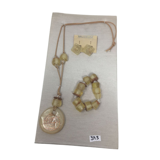 Muzeum Women's Necklace, Earrings and Bracelet