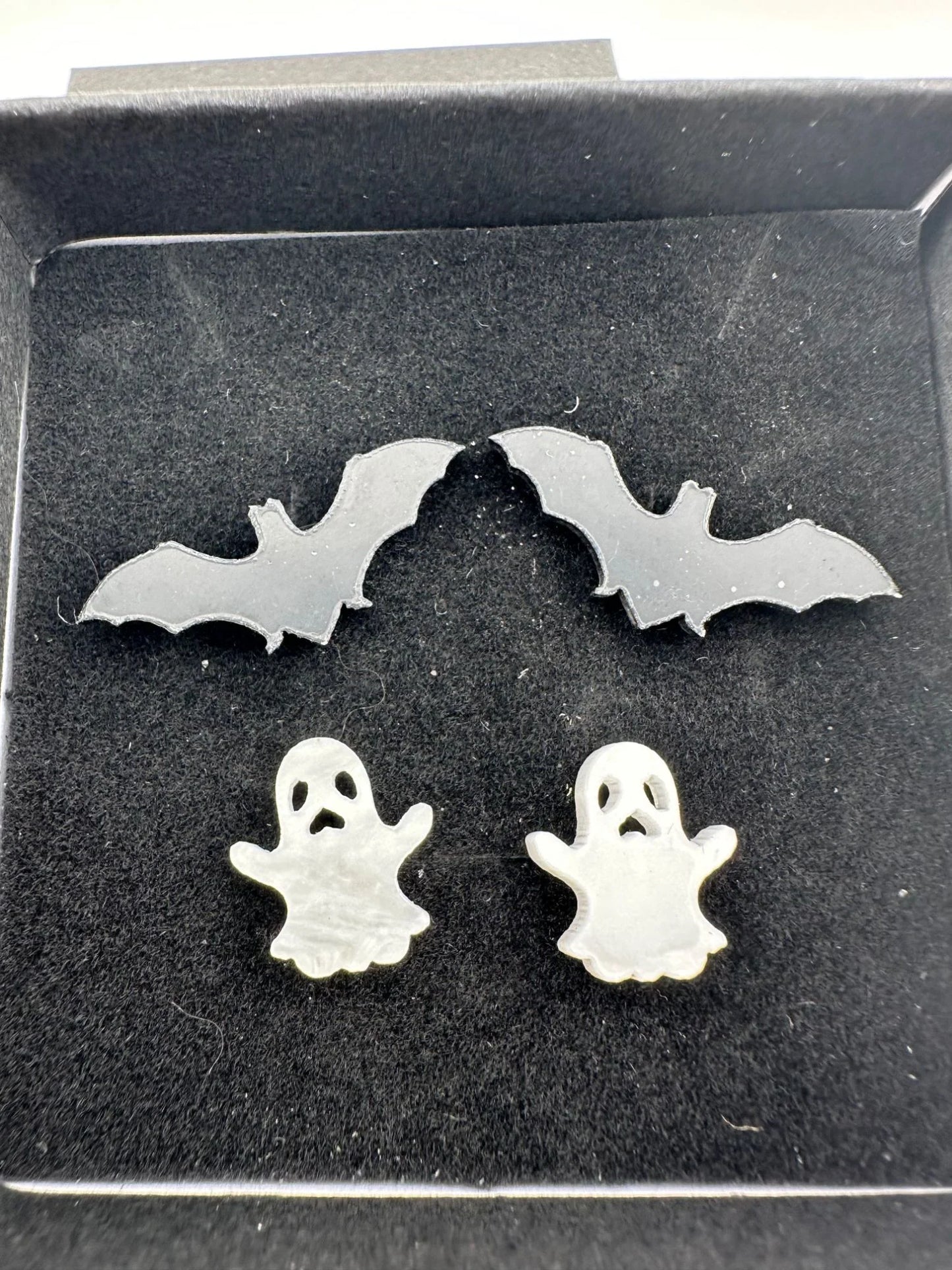 2 Pairs of Halloween Earrings - Bats & Ghosts - Super Cute!!! - A+ Stuff