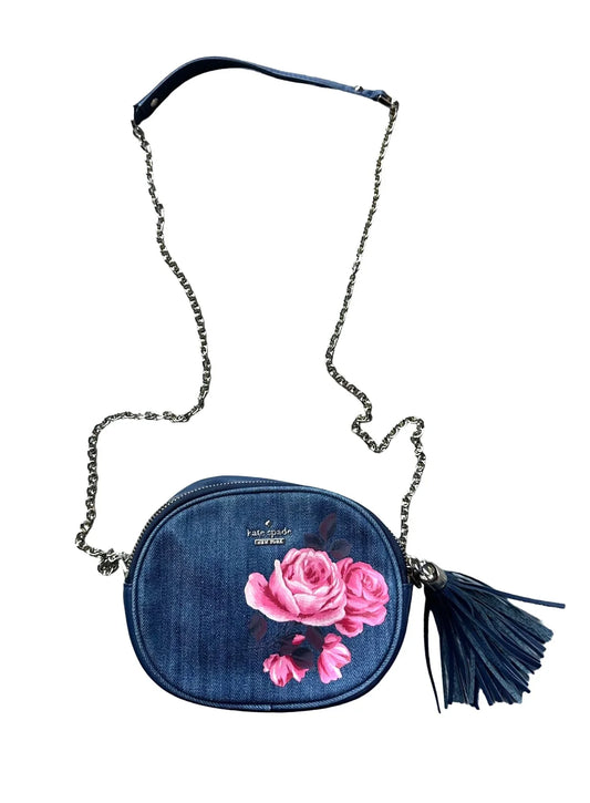 Kate Spade Emerson Place Rose Denim Tinley Crossbody Bag with Tassel - A+ Stuff