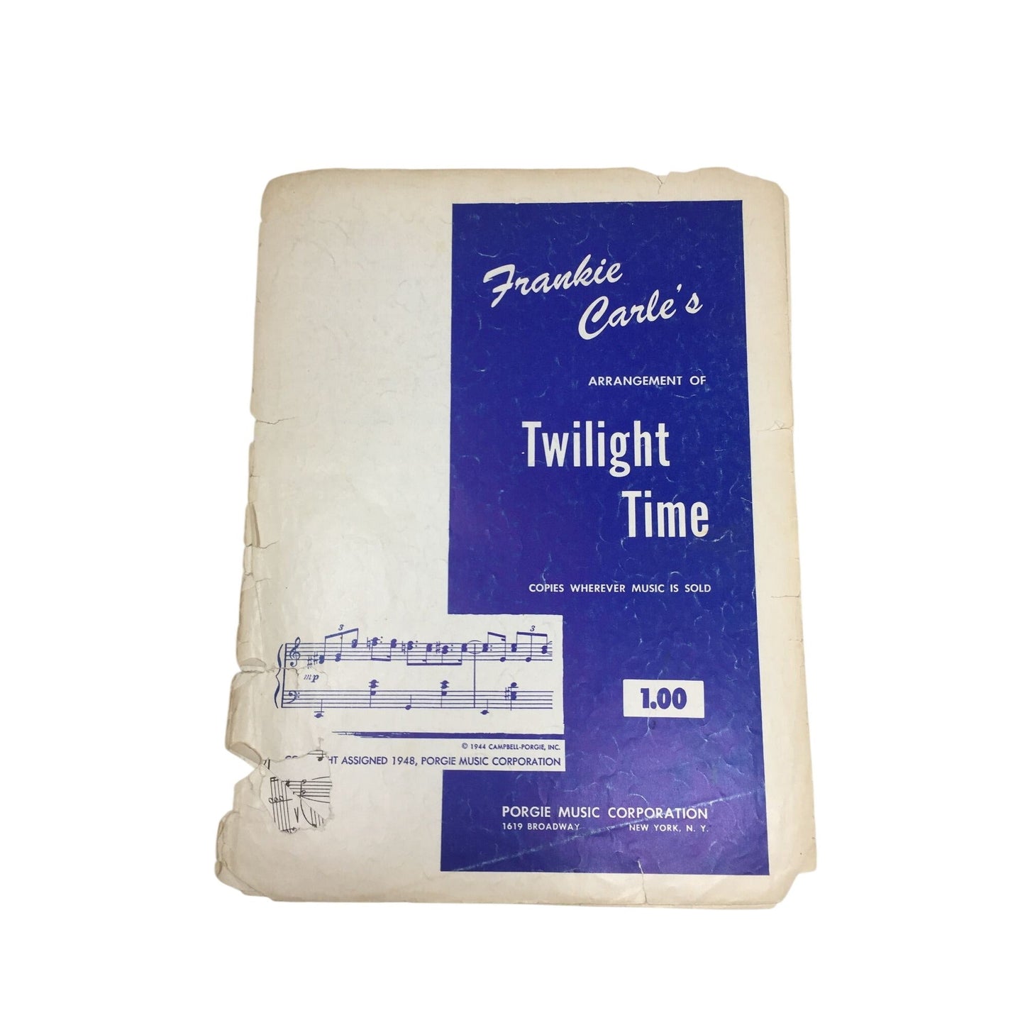 Vintage Copy of the Sheet Music for "Twilight Time" A+ Stuff A+ Stuff Sheet Music