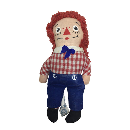 Vintage Knickerbocker Raggedy Andy Miniature Plush Doll