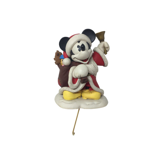 1997 Hallmark Disney Mickey Mouse Santa Stocking Hanger A+ Stuff A+ Stuff Seasonal & Holiday Decorations