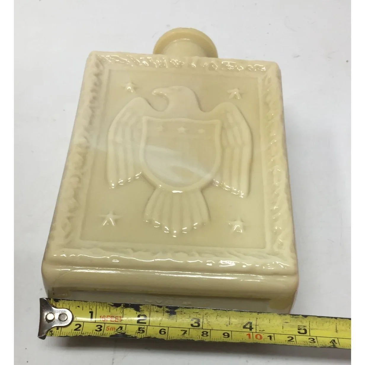 Vintage Beige Americana Patrick Henry Decanter with Eagle on it - A+ Stuff