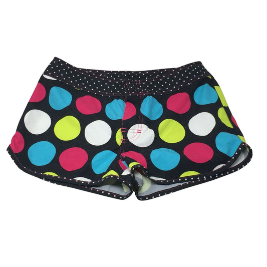 Xhilaration Girl's Black Shorts with White and Colorful Polka Dots on them L (10/12) Xhilaration A+ Stuff Pants