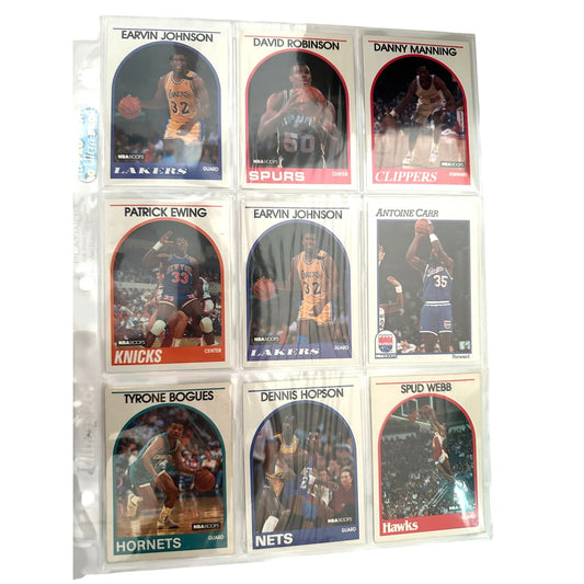 1989 NBA Hoops Basketball Trading Cards Set Featuring Earvin Johnson Patrick Ewing & More