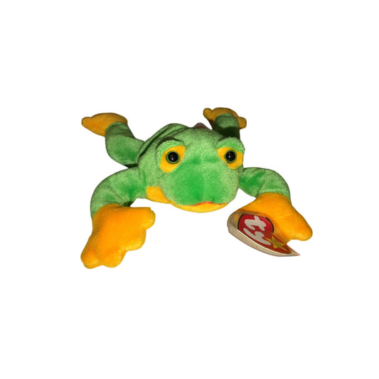 1997 Smoochy the Frog Beanie Baby TY Beanie Baby A+ Stuff Plush Toys / Stuffed Animals