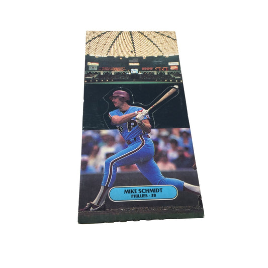Vintage 1986 Leaf Mike Schmidt Phillies - 3B pop up/stand up