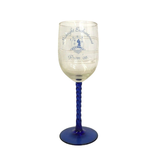 MIDNIGHT ENCHANTMENT Jr/Sr Prom Blue Stemmed Wineglass - 1996
