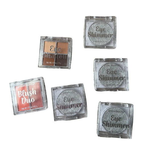 Groovi Beauty Make Up Bundle- Eye Shimmers (4), Blush Duo and Eye Shadow - A+ Stuff