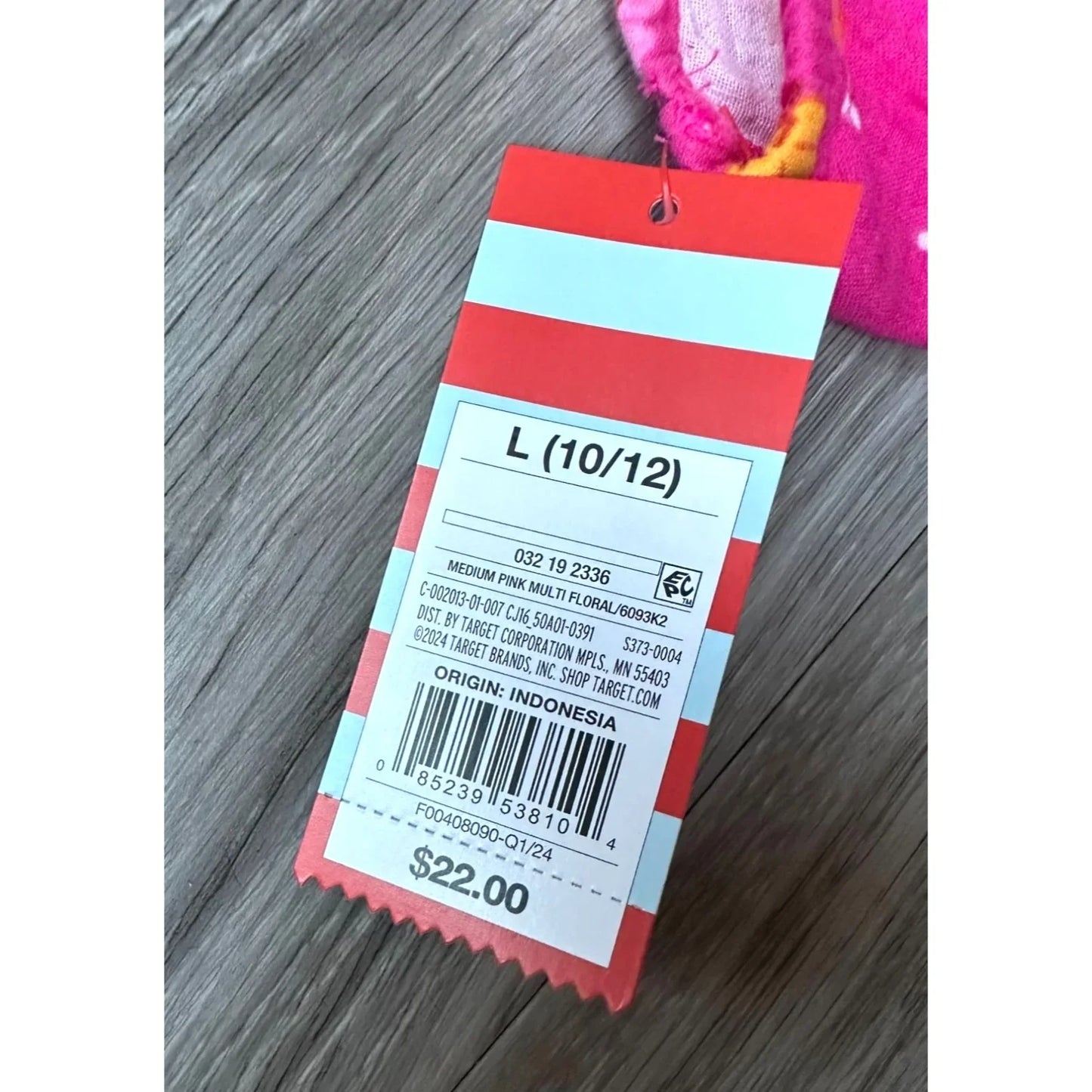 CUTE Girls Jumpsuit - Pink Floral with Small Cutouts at Waist - LARGE (10/12) - A+ Stuff