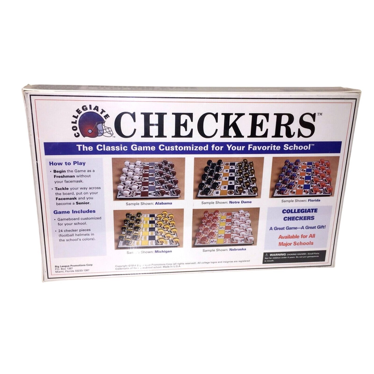 MICHIGAN STATE Helmet Piece CHECKERS Set New & SEALED Go Spartans!