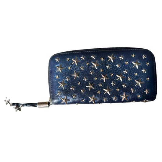 Jimmy Choo Blue Star Studded Long Wallet