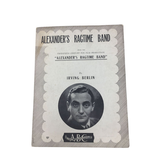 Vintage 1938 Sheet Music for the song "Alexander's Ragtime Band" A+ Stuff A+ Stuff Sheet Music