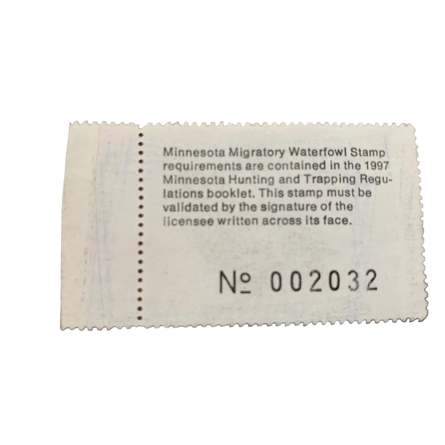 Vintage Collectible 1997 Migratory Waterfowl Stamp Minnesota Dept. Of Natural Resources - A+ Stuff
