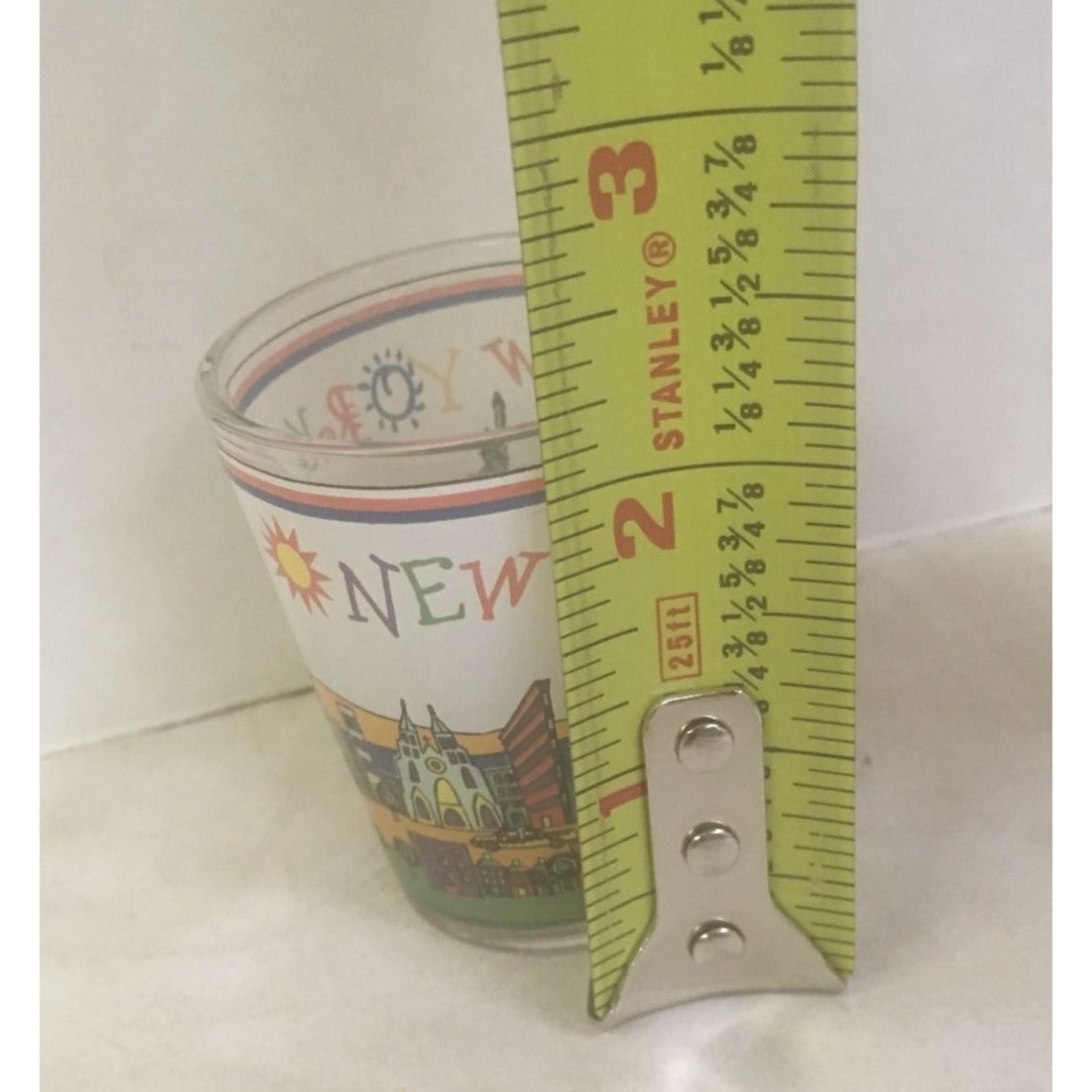 Vintage NYC New York Shot Glass with Different Landmarks on it - A+ Stuff
