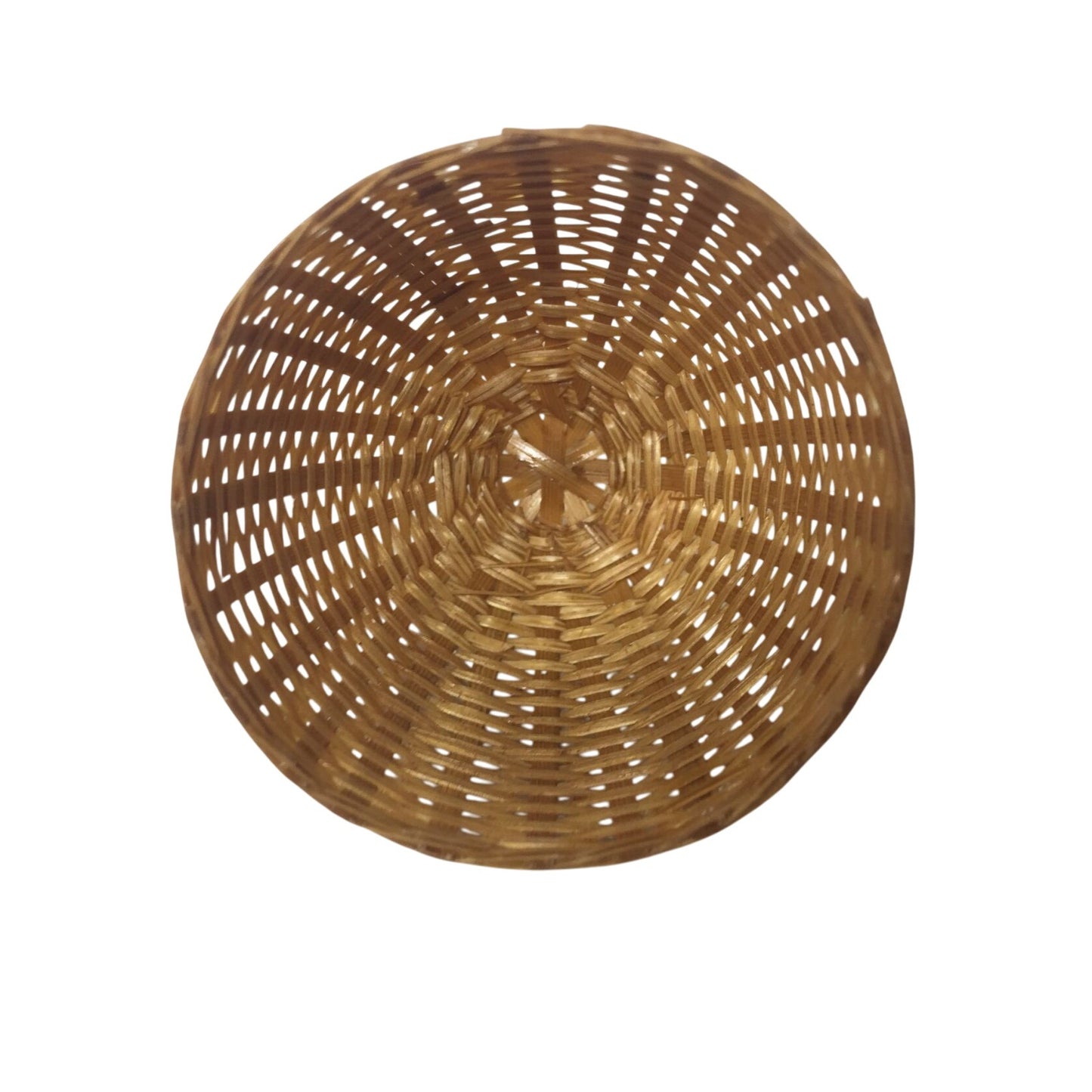 Vintage Collectible Miniature Woven Wicker Lidded Egg