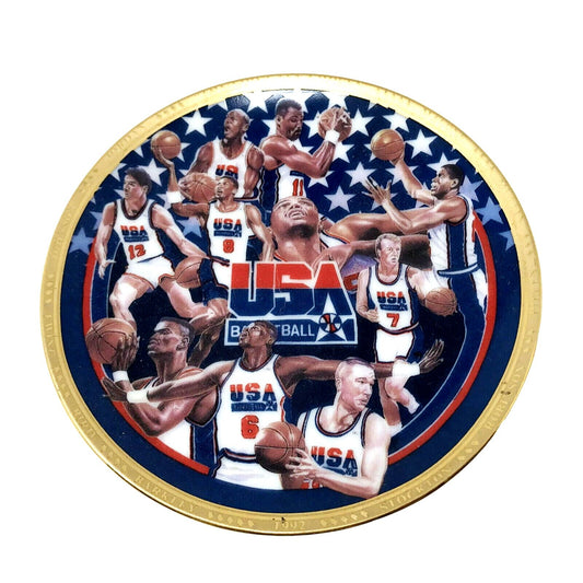 1992 USA Olympic Basketball Sports Impressions 4.5” Plate The First Ten Chosen