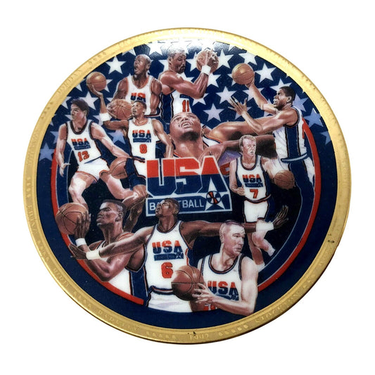 1992 USA Olympic Basketball Sports Impressions 4.5” Plate The First Ten Chosen