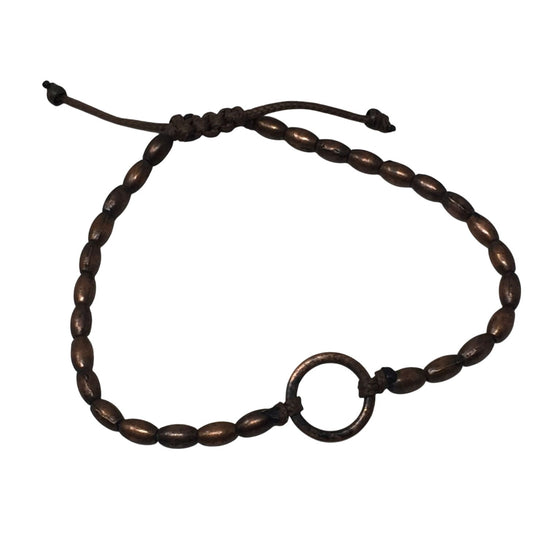 Unisex Bronze Colored Adjustable Bracelet/Anklet