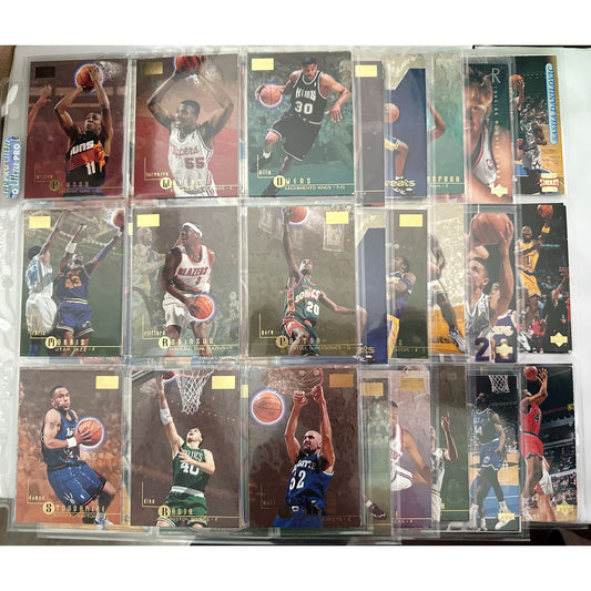 Skybox Premium & Upper Deck 1996-97 NBA Basketball Cards Featuring Players Like Shaquille O'Neal Dennis Rodman & Grant Hill