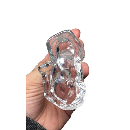 Vintage Clear Glass Reindeer Christmas Holiday Figurine - A+ Stuff