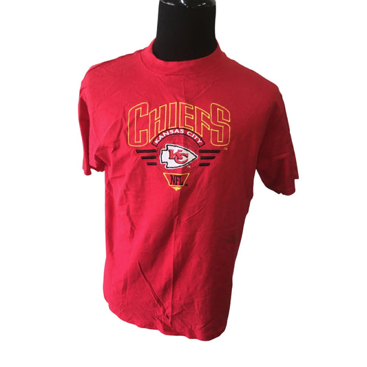Logo 7 Chiefs Kansas City NFL Men's Size large Red Tee Shirt - A+ Stuff