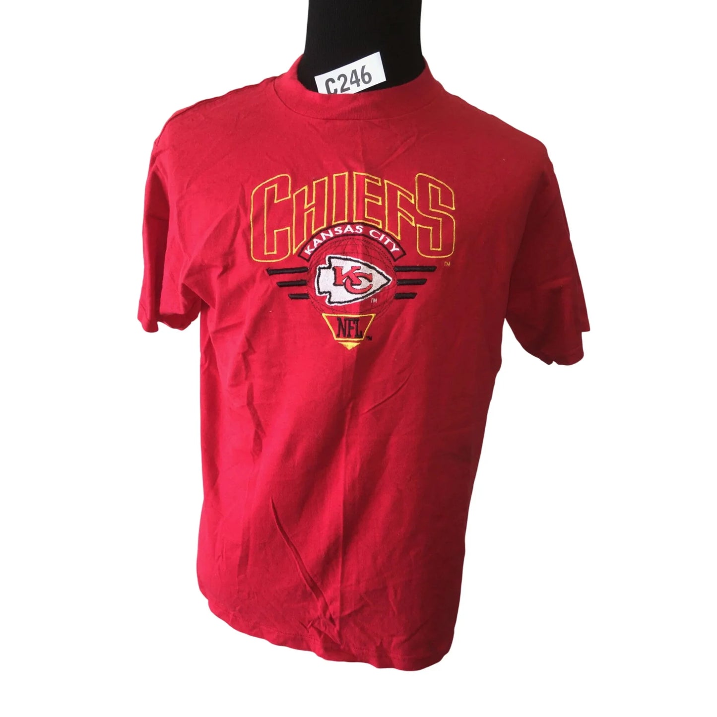 Logo 7 Chiefs Kansas City NFL Men's Size large Red Tee Shirt - A+ Stuff
