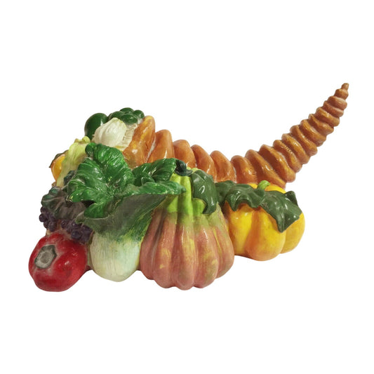THANKSGIVING Table CORNUCOPIA w Harvest Pumpkin Squash Holiday